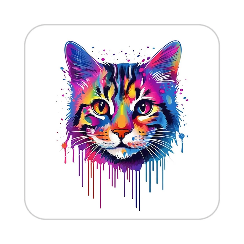 زیر لیوانی کاکتی طرح حیوانات رنگی مدل mp25814