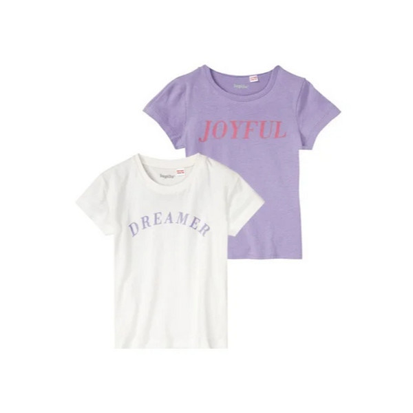 تی شرت آستین کوتاه دخترانه لوپیلو مدل Dream 1 مجموعه دو عددی 