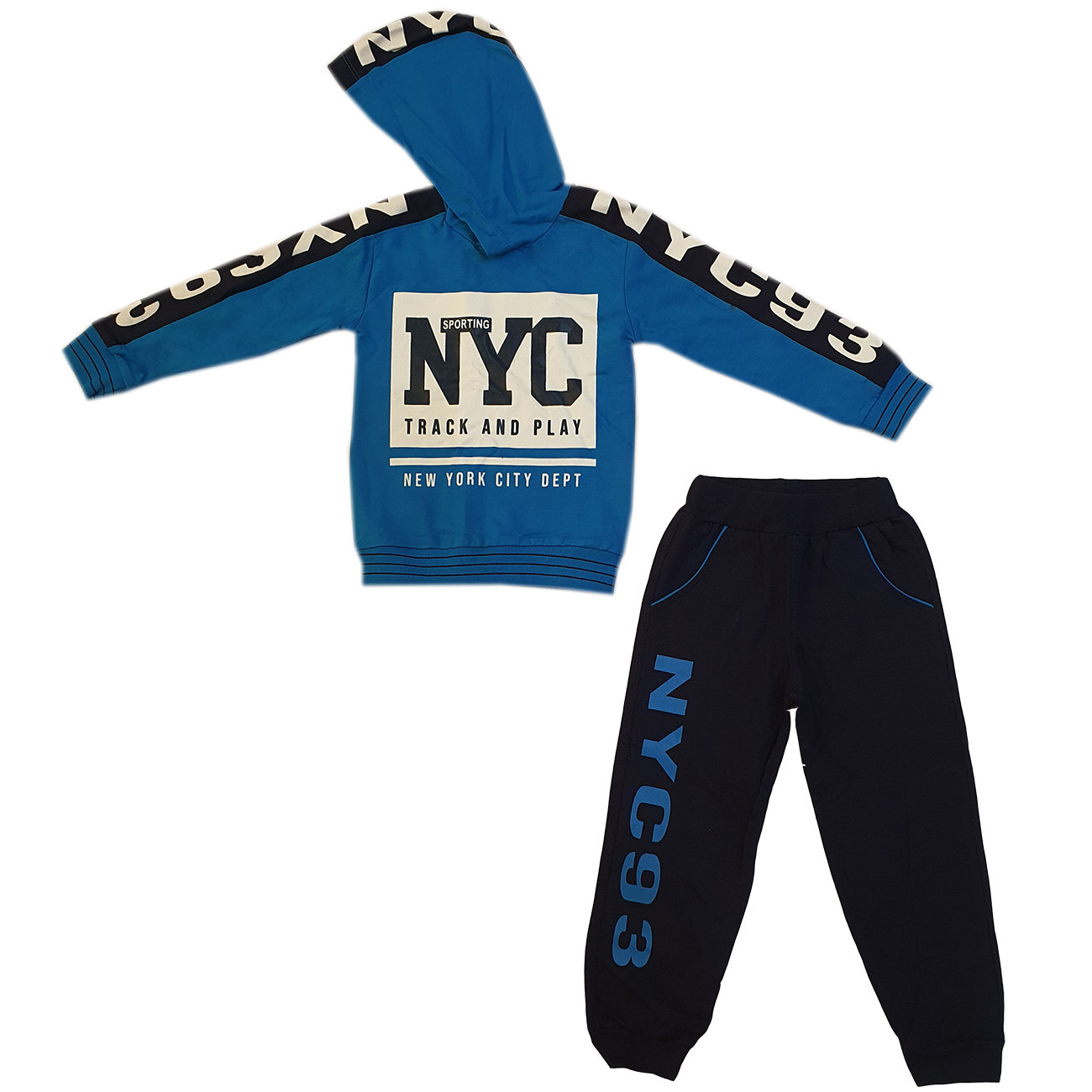 ست هودی و شلوار پسرانه مدل NYC