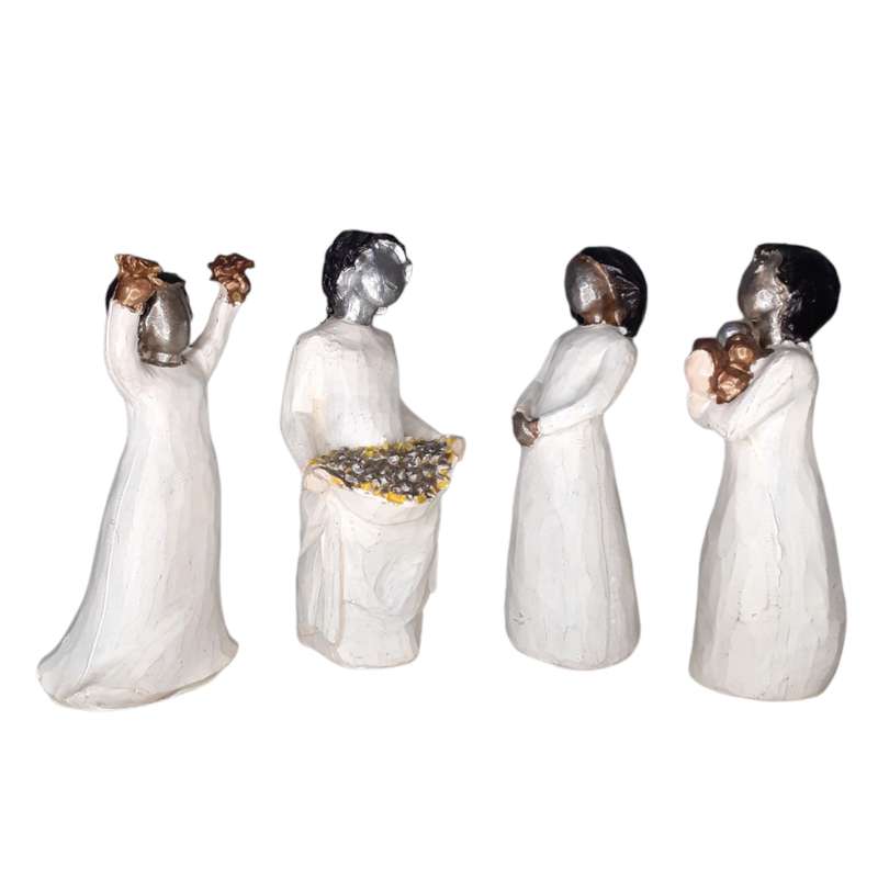 مجسمه مدل فرشته مهربانی کد N13 مجموعه چهار عددی