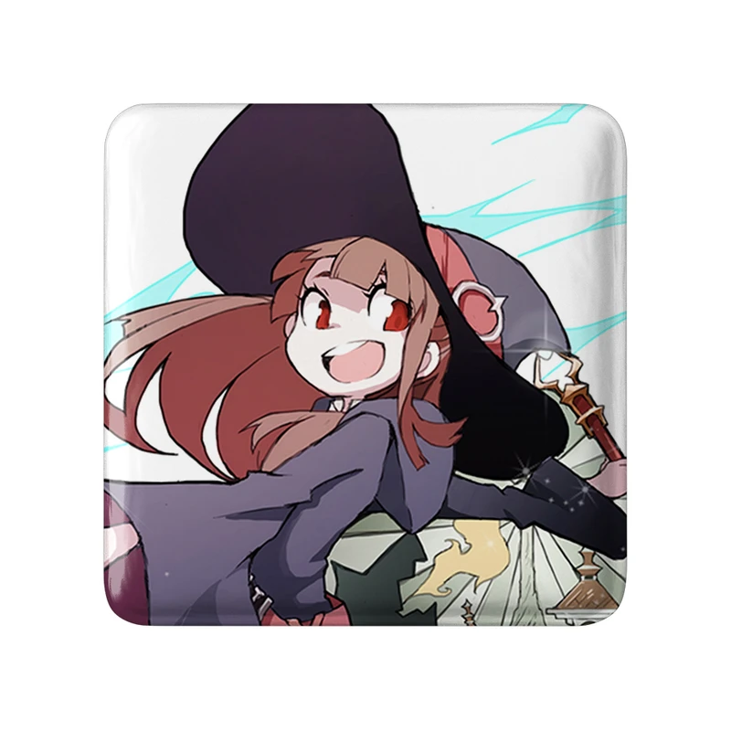 مگنت خندالو طرح اکو انیمه جادوگران کوچک Little Witch Academia مدل مربعی کد 22868