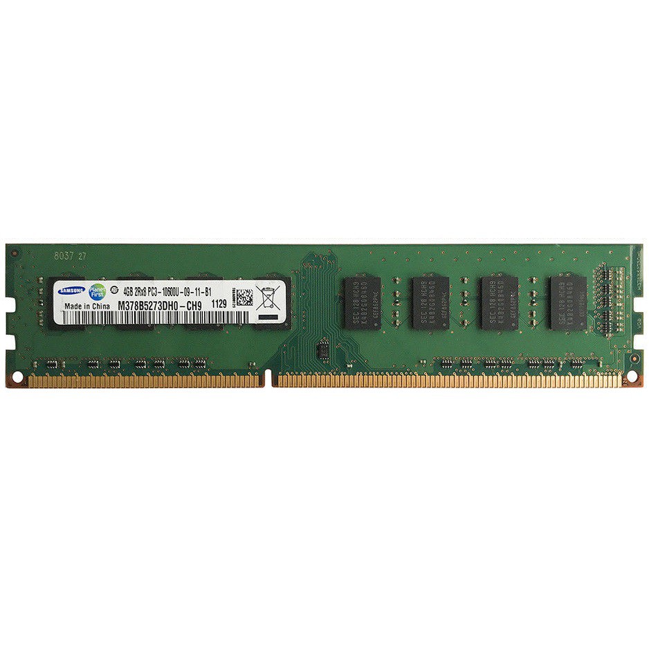 رم دسکتاپ DDR3 تک کاناله 1333 مگاهرتز CL11 سامسونگ مدل PC3-10600U ظرفیت 4 گیگابایت