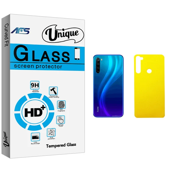 محافظ پشت گوشی ای اف اس مدل Unique Glass مناسب برای گوشی موبایل شیائومی Redmi Note 8