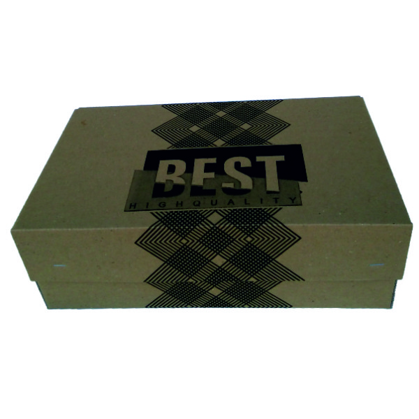 جعبه بسته بندی مدل کفش مردانه طرح زیگزاگ کد M6 بسته 10 عددی