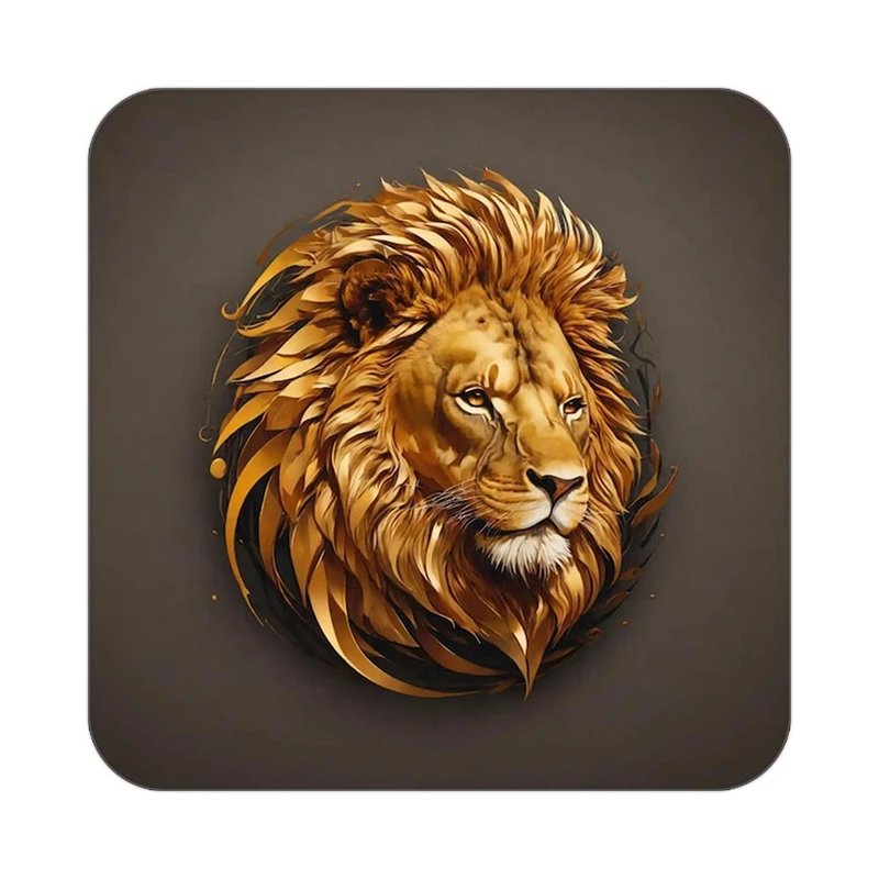 زیر لیوانی کاکتی طرح شیر مدل mp22985