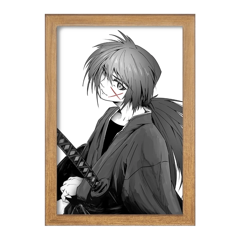 تابلو خندالو مدل انیمه رورونی کنشین کد 34901