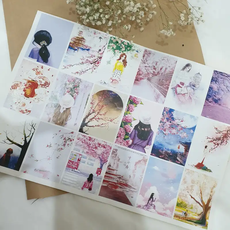 برچسب مدل وینتج رویایی طرح ژورنال اسکرپ بوک کد 03