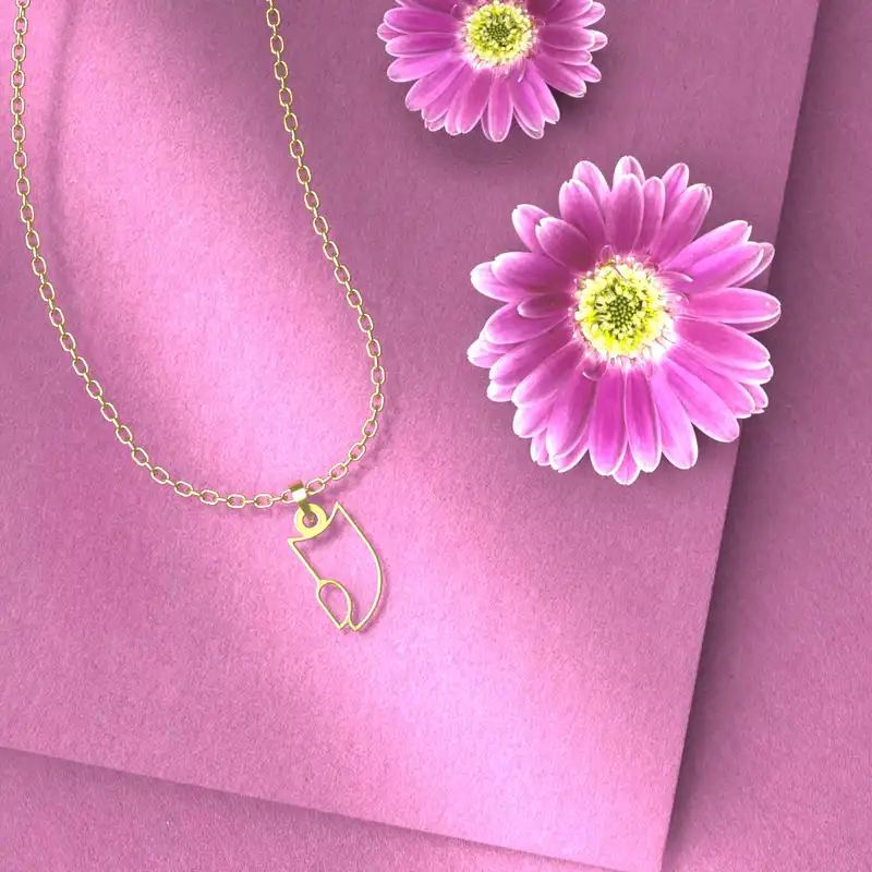 گردنبند طلا 18 عیار زنانه مدوپد مدل جغد کد B3-1-1031