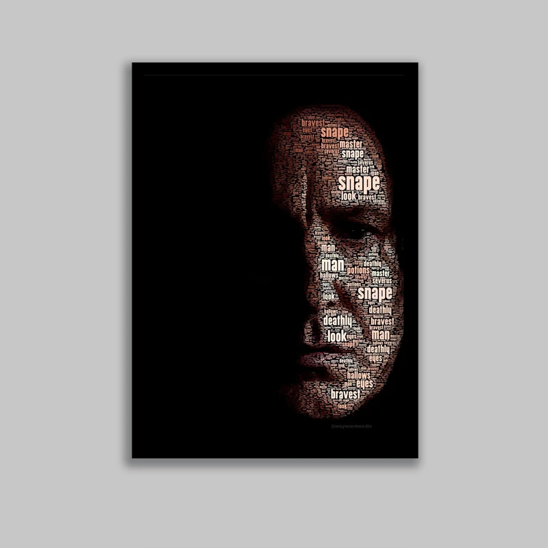 تابلو مدل هری پاتر طرح پروفسور اسنیپ Harry Potter کد LA-G10599-2