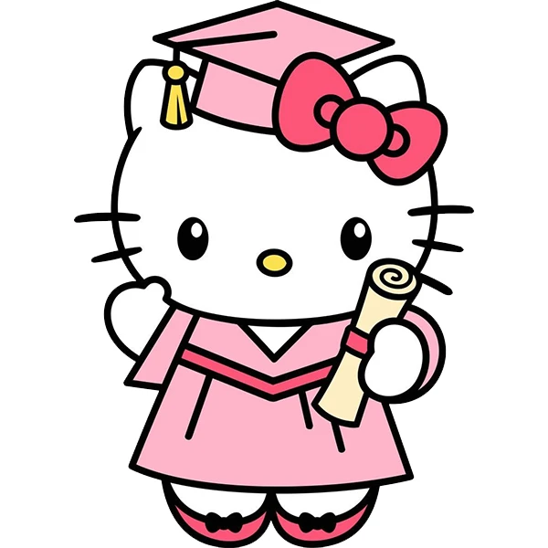 استیکر پارچه و لباس پاد آفرین طرح کیتی کد 3646