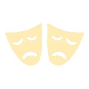 گوشواره طلا 18 عیار زنانه کرابو طرح ماسک مدل Kr5287