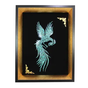 تابلو فیروزه کوبی طرح سیمرغ کد 37-27