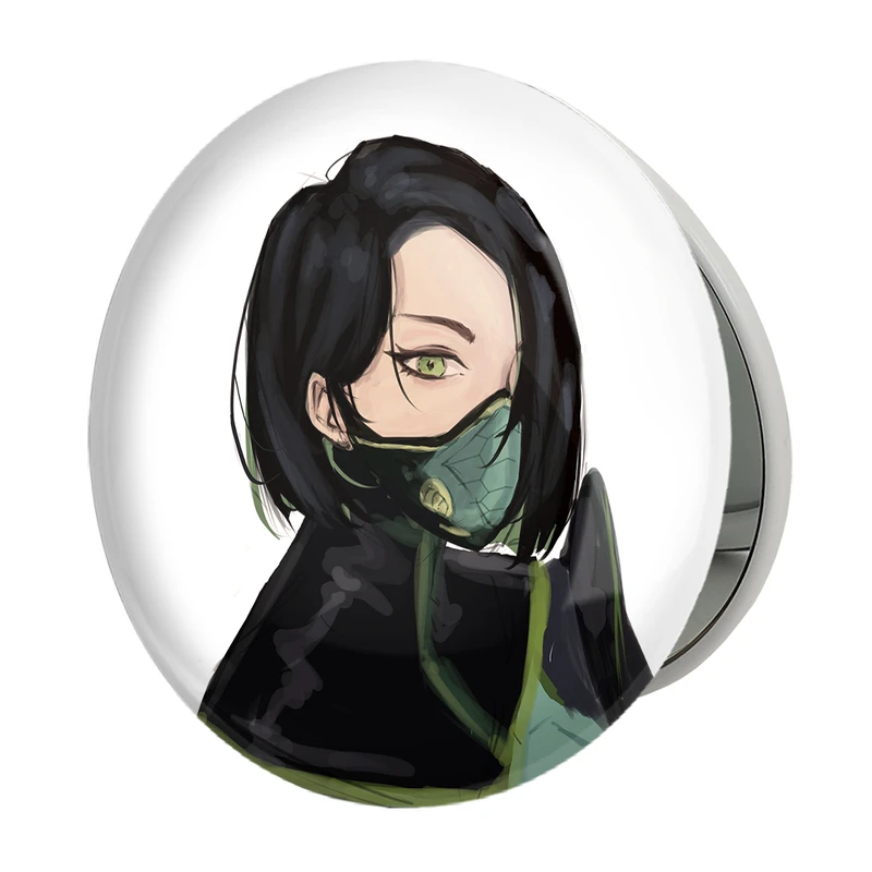 آینه جیبی خندالو طرح بازی ولورانت (Valorant) مدل تاشو کد 33071