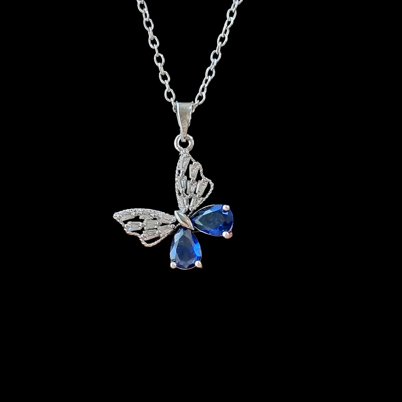 گردنبند دخترانه مدل پروانه ظریف جواهری کد Art95