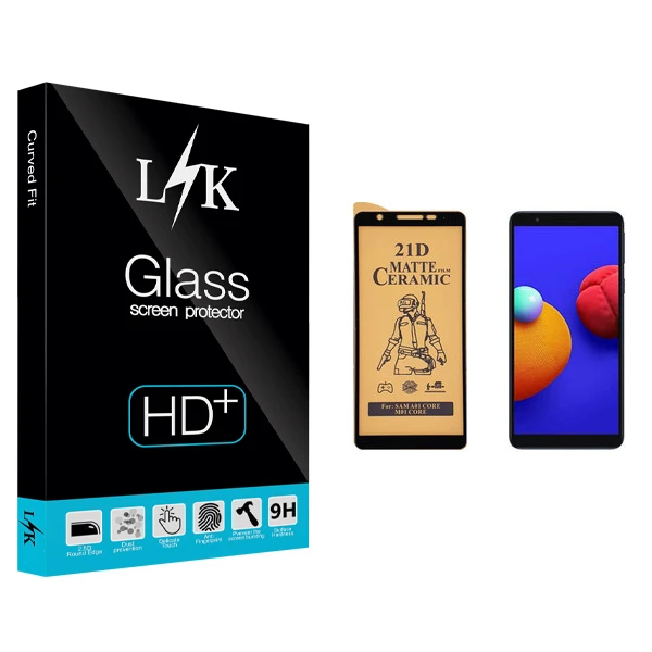 محافظ صفحه نمایش سرامیکی ال کی مدل +LITE مناسب برای گوشی موبایل سامسونگ Galaxy A01 Core