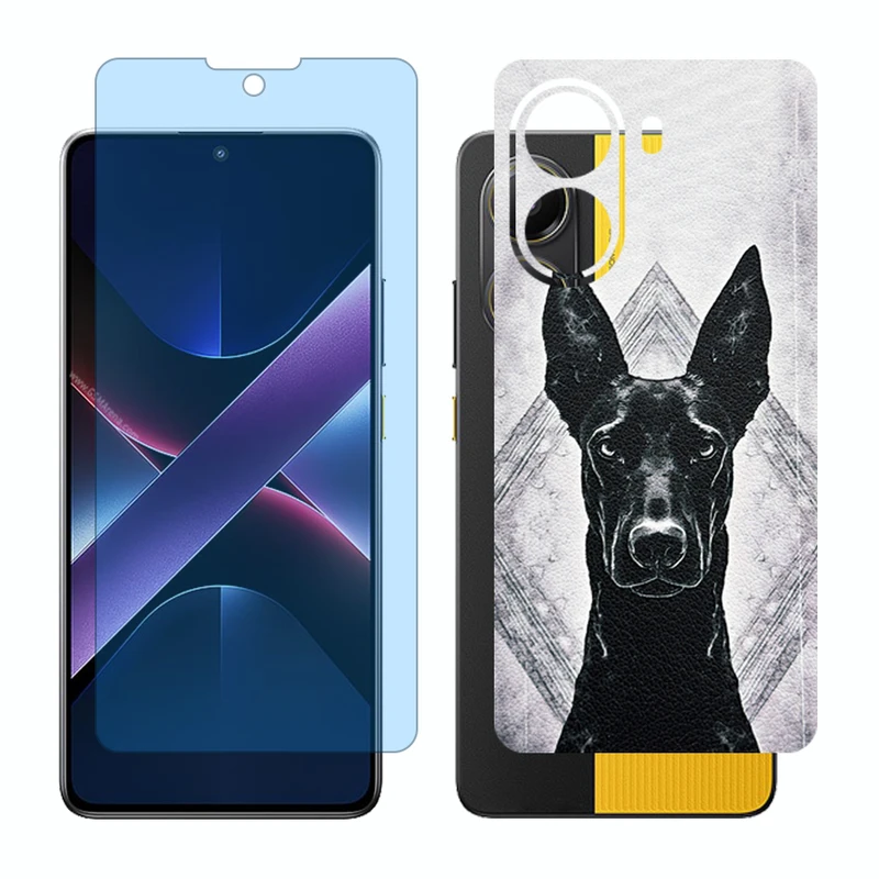 محافظ صفحه نمایش آنتی بلو گلس مدل Together مناسب برای گوشی موبایل شیائومی Poco X7 Pro به همراه برچسب پوششی پشت گوشی