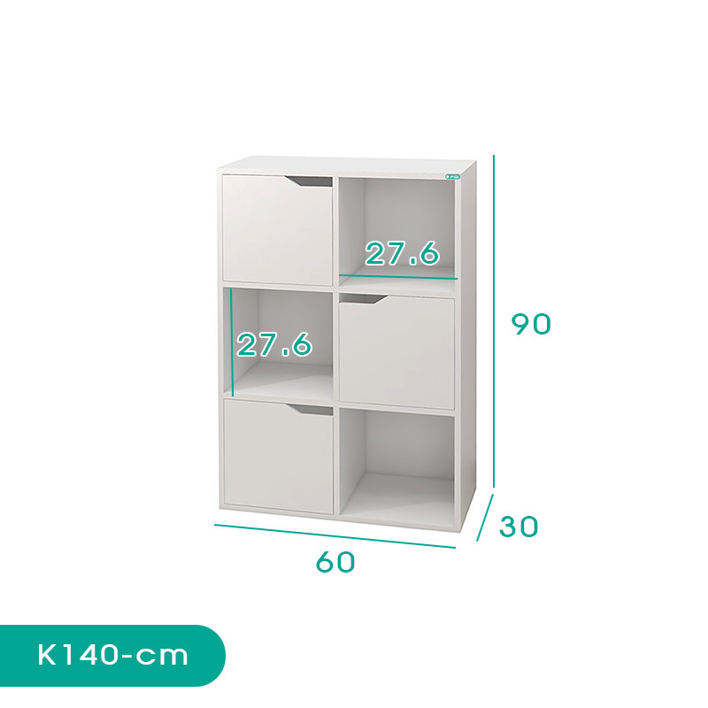 کتابخانه اسمردیس مدل K140 - MDF