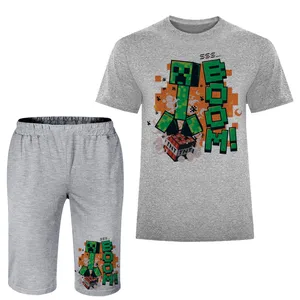 ست تی شرت و شلوارک مردانه مدل ماینکرفت A211