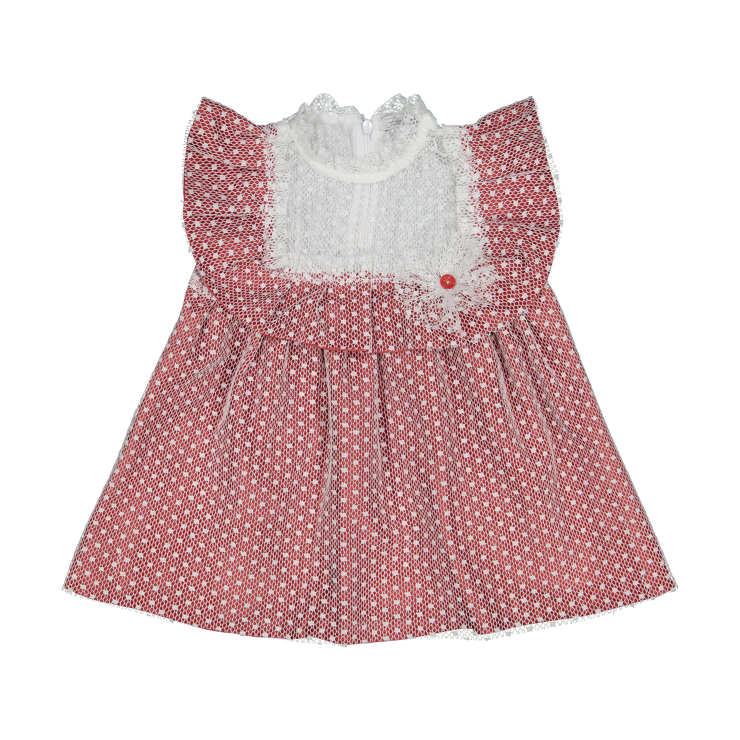 پیراهن نوزادی دخترانه فیورلا مدل 22021-04