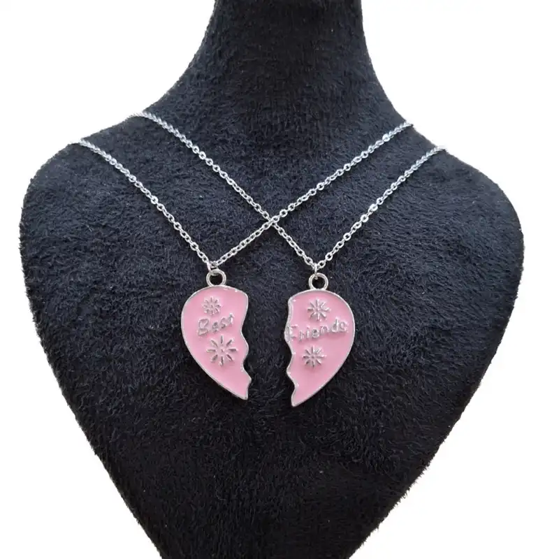 گردنبند زنانه دوستی مدل best friends بسته 2 عددی