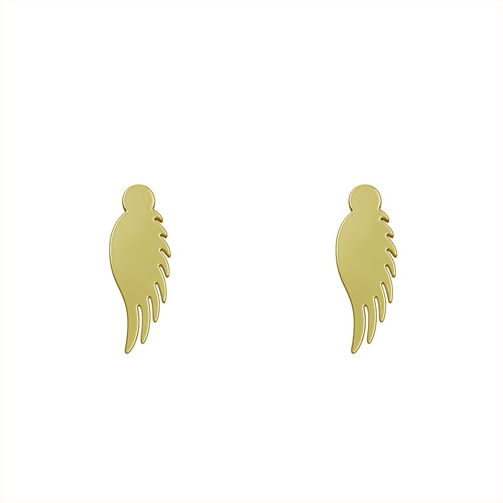 گوشواره طلا 18 عیار زنانه مدوپد مدل بال کد GA1-11868 -  - 2