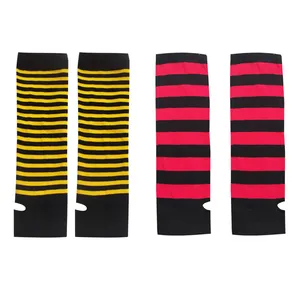 ساق دست زنانه تن پوش هنگامه مدل انگشتی راه راه بسته 2 عددی 