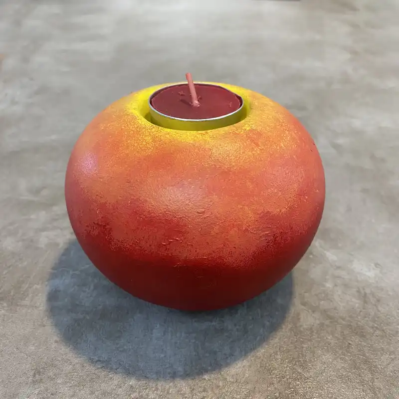 جاشمعی سفالی طرح سیب