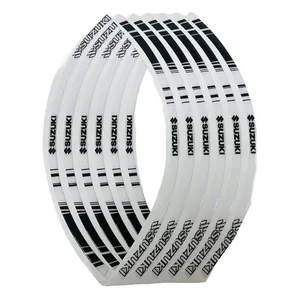 برچسب دور رینگ موتور سیکلت وارون مدل W-71-WH مناسب برای SUZUKI بسته 12 عددی