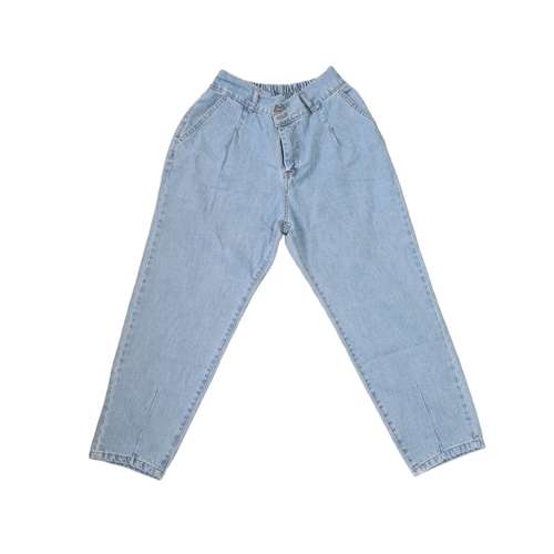 شلوار جین زنانه مدل مام استایل کمر کش