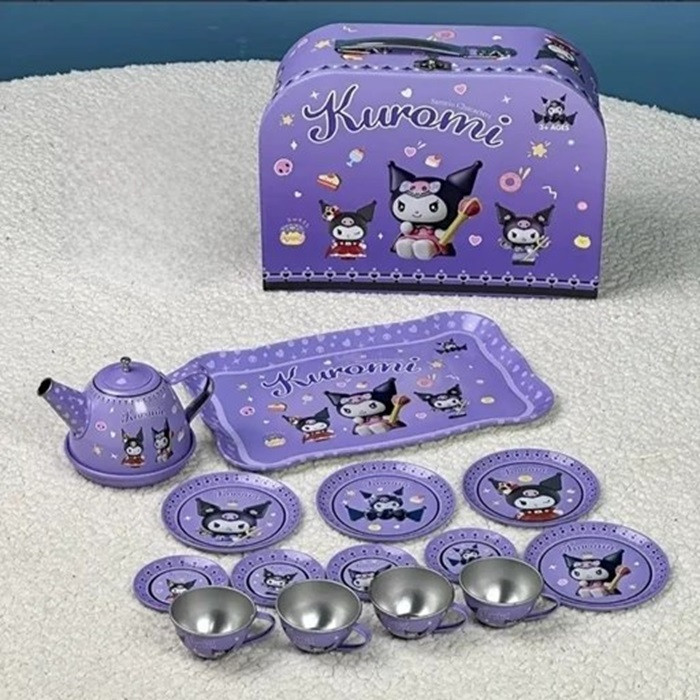 ست اسباب بازی چایخوری طرح کرومی مجموعه 13 عددی