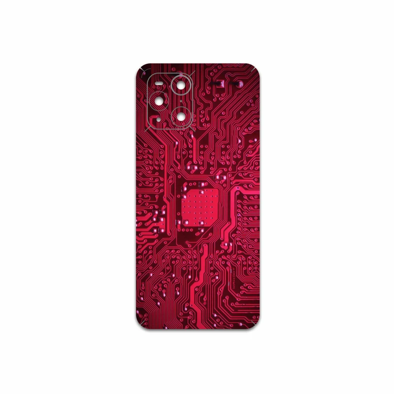 برچسب پوششی ماهوت مدل Red-Printed-Circuit-Board مناسب برای گوشی موبایل اپو Find X3 Pro
