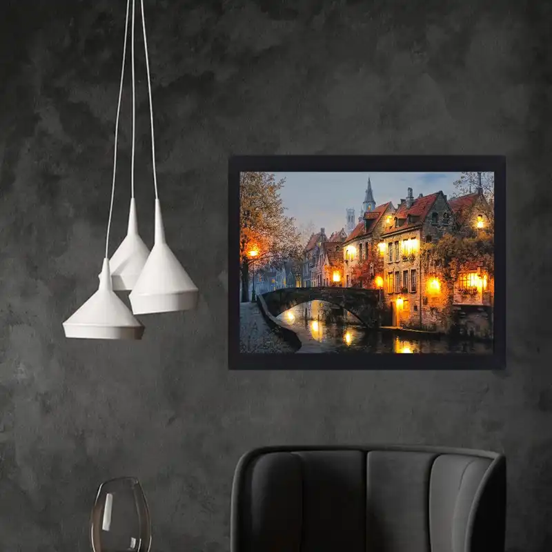 تابلو نوری گیم دکور طرح منظره طبیعت مدل nature