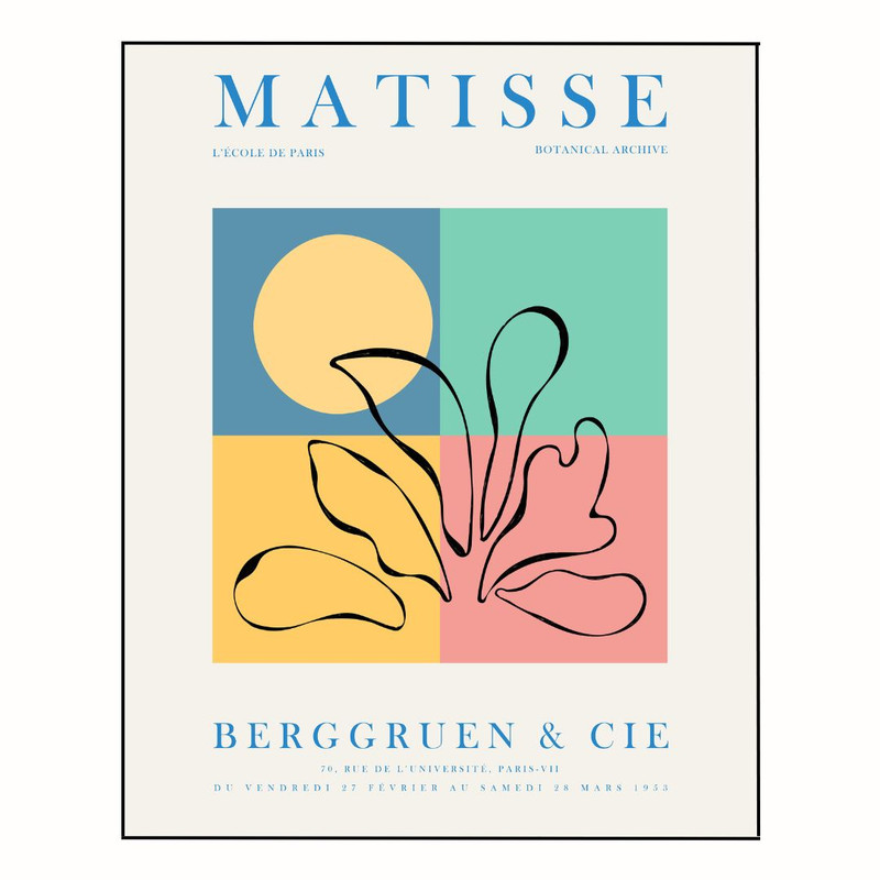 پوستر مدل  نقاشی گل و خورشید