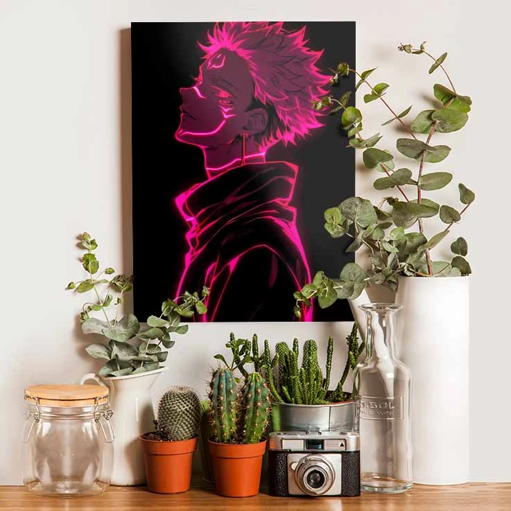 تابلو شاسی گوفی مدل سوکونا انیمه جوجوتسو کایسن طرح Sukuna Jujutsu Kaisen Anime کد PINK21