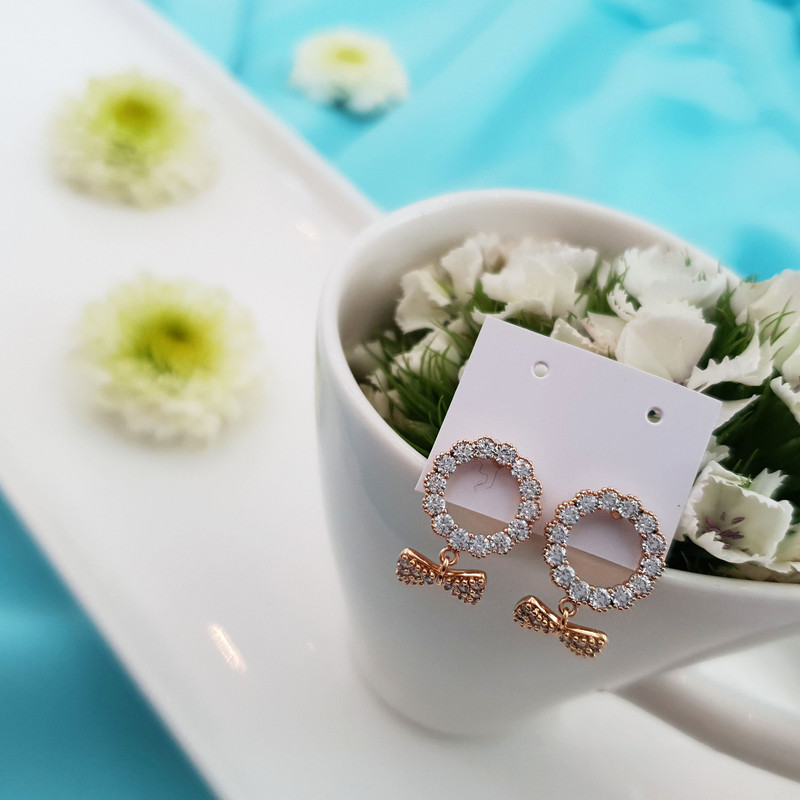 گوشواره زنانه ژوپینگ مدل پاپیون کد J18