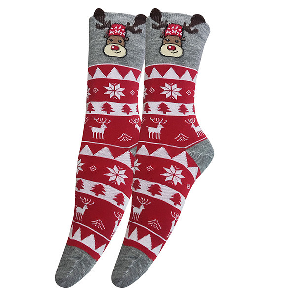 جوراب ساق بلند زنانه تن پوش هنگامه مدل گوزن کد TO1