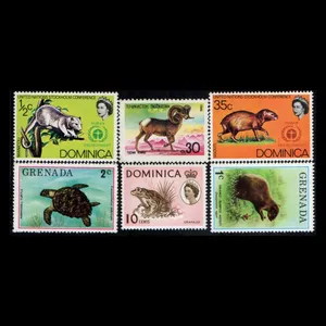 تمبر یادگاری مدل خارجی مجموعه 6 عددی 