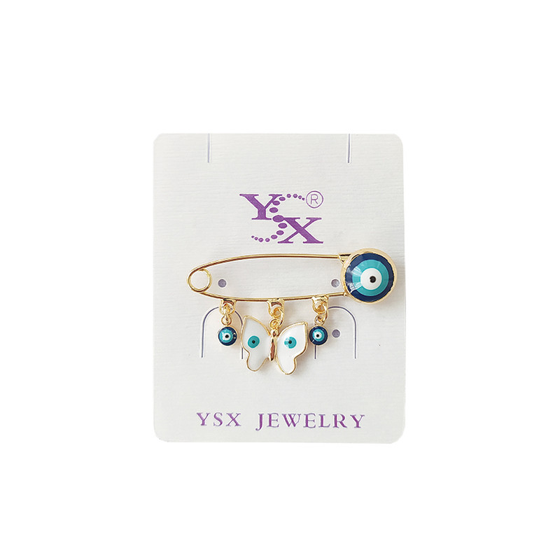 سنجاق سینه دخترانه وای اس ایکس مدل چشم نظر مدل پروانه