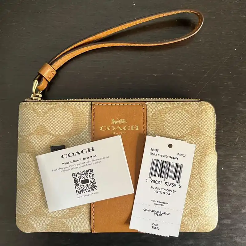 کیف پول کوچ مدل CORNER ZIP