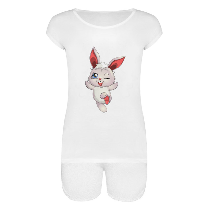 ست تی شرت و شلوارک زنانه مدل TSHSH01-35