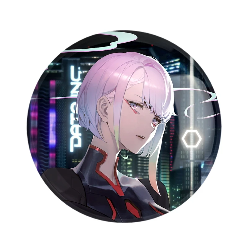 پیکسل خندالو مدل لوسی انیمه سایبرپانک کد 23964