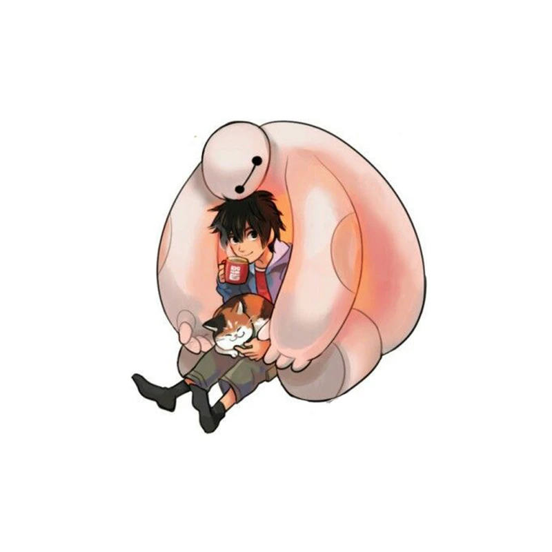 استیکر لپ تاپ و موبایل مدل انیمیشن طرح شش ابر قهرمان بیمکس Big Hero 6 Baymax کد 2726