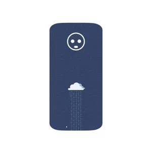 MAHOOT Minimal Data Cloud Cover Sticker for Motorola Moto G6