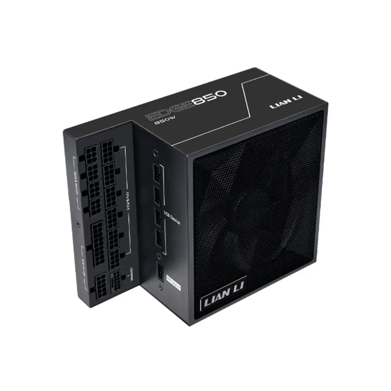 منبع تغذیه کامپیوتر 850 وات وات لیان لی مدل  EDGE GOLD 850 UK Black Full Modular