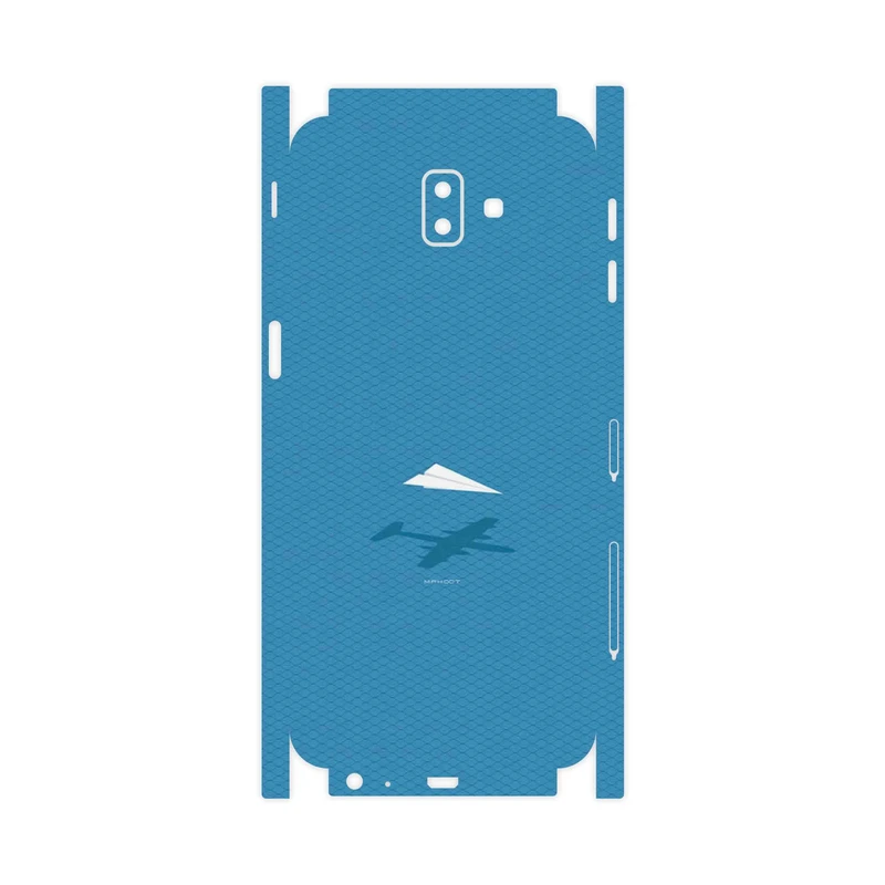 برچسب پوششی ماهوت مدل Minimal Paper Airplane-FullSkin مناسب برای گوشی موبایل سامسونگ Galaxy J6 Plus