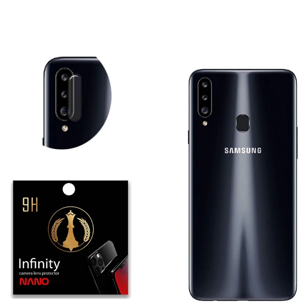 محافظ لنز دوربین سرامیکی اینفینیتی نانو مدل Star Pro Max مناسب برای گوشی موبایل سامسونگ Galaxy A20s