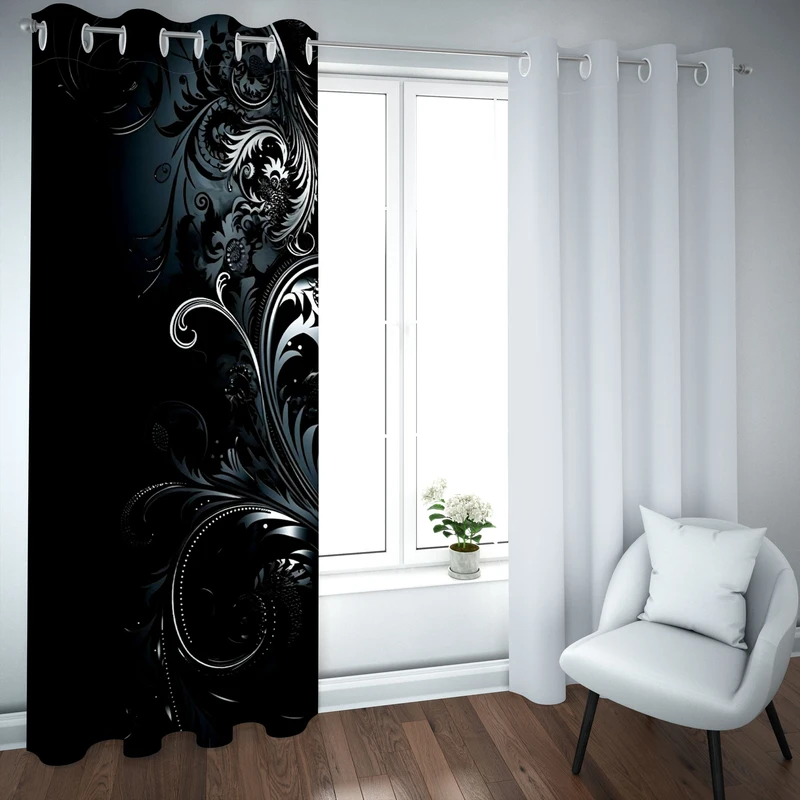 پرده مدل چاپی هازان سایز 300×150 سانتی متر 