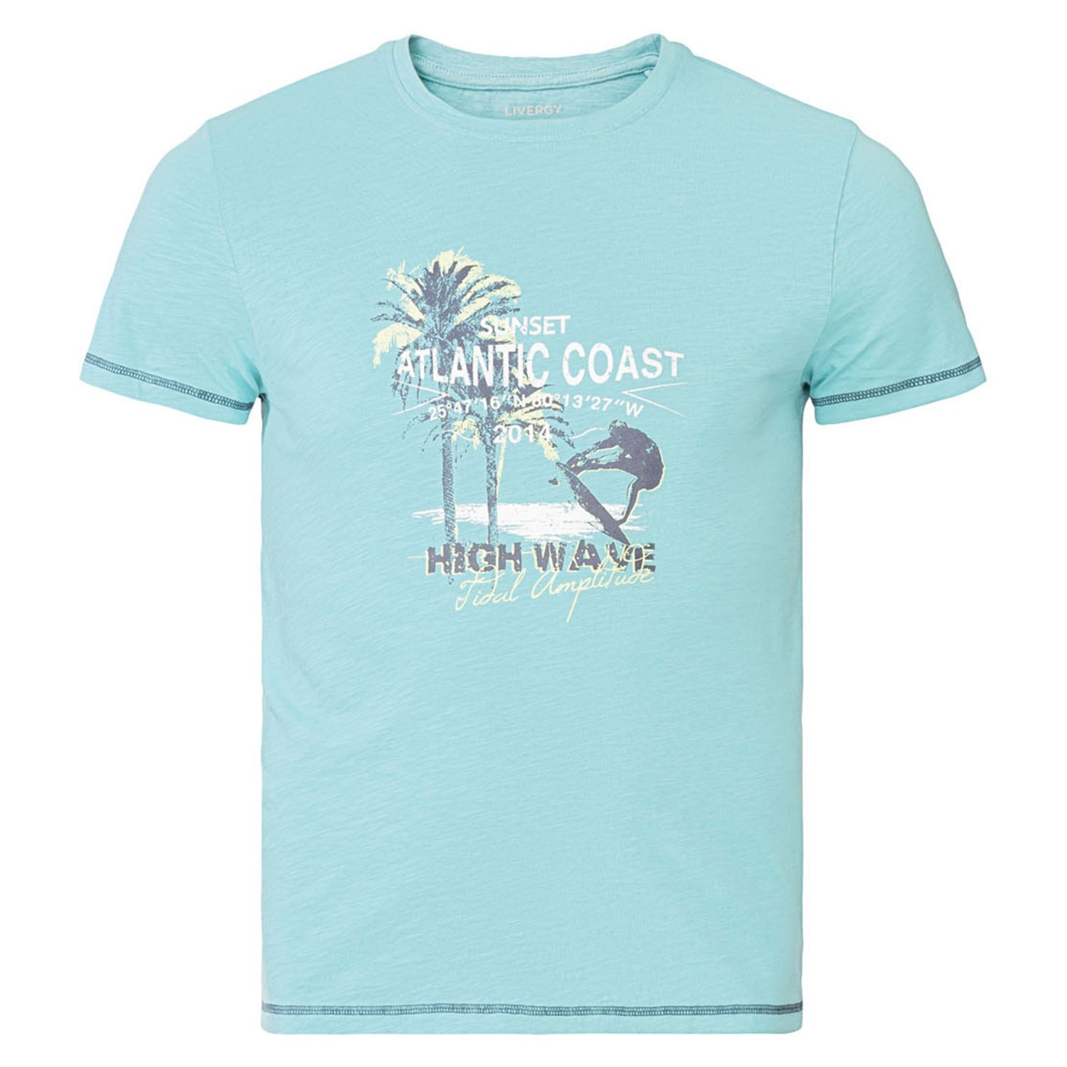 تی شرت آستین کوتاه مردانه لیورجی مدل آتلانتیک کد S2023LB