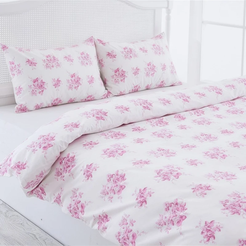 سرویس ملحفه انگلیش هوم مدل Village Rose دو نفره 3 تکه