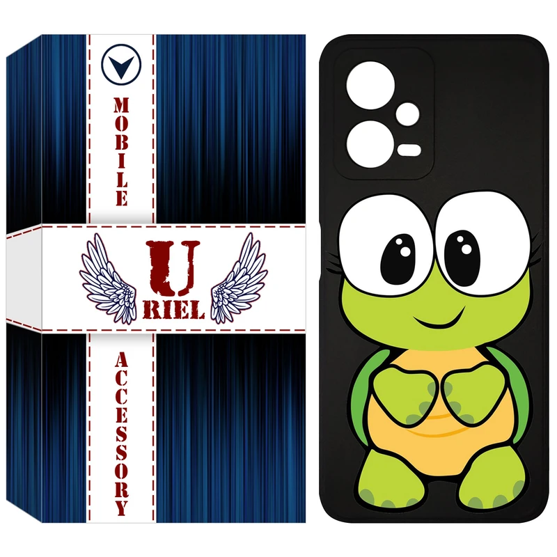 کاور یوریل قاب مدل KSH کد 59 طرح لاکپشت مناسب برای گوشی موبایل شیائومی Poco X5 / Redmi Note 12 5G